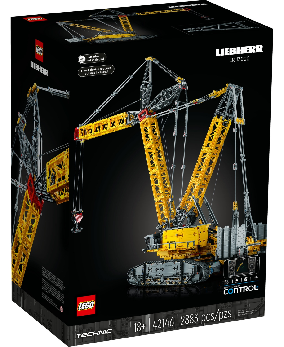 Lego Technic 42146 Liebherr Crawler Crane Lr 13000 Toy Building Set In Multicolor