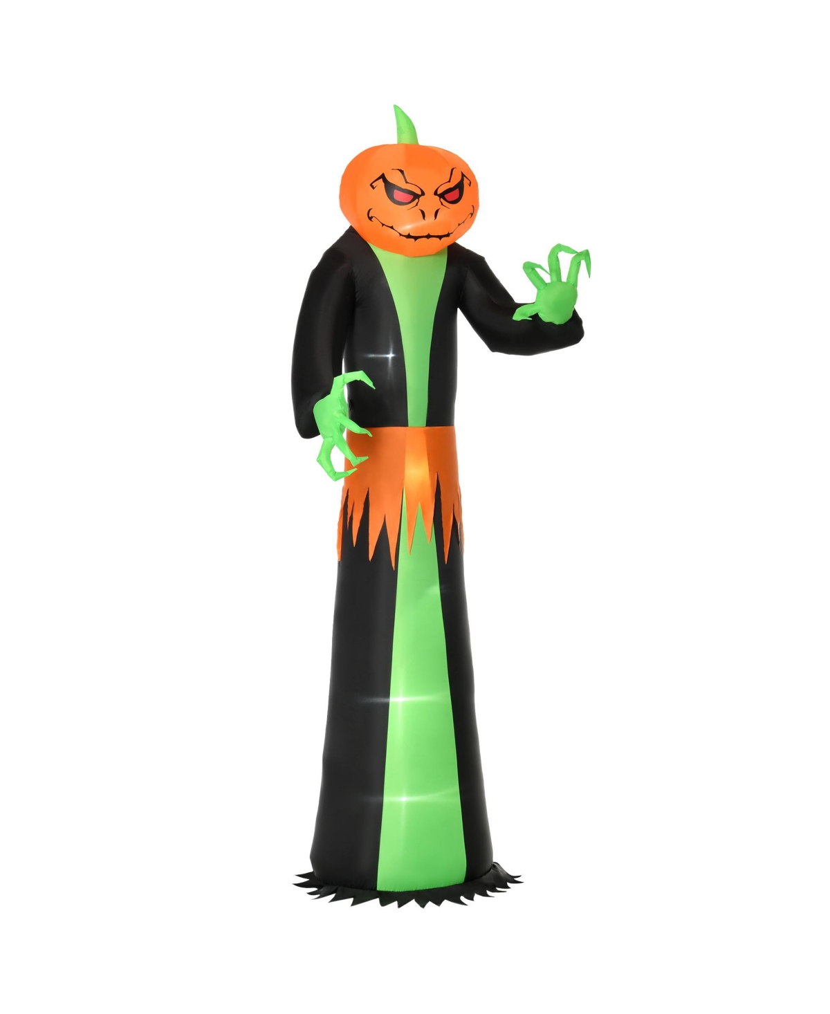9 ft Inflatable Halloween Pumpkin Outdoor Led Lighted Party Decorations - Green