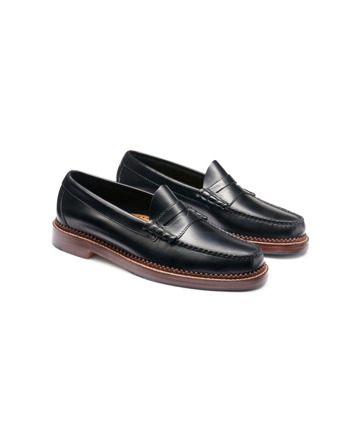Gh Bass G.h.bass Men's 1876 Larson Weejuns Slip On Loafers In Black