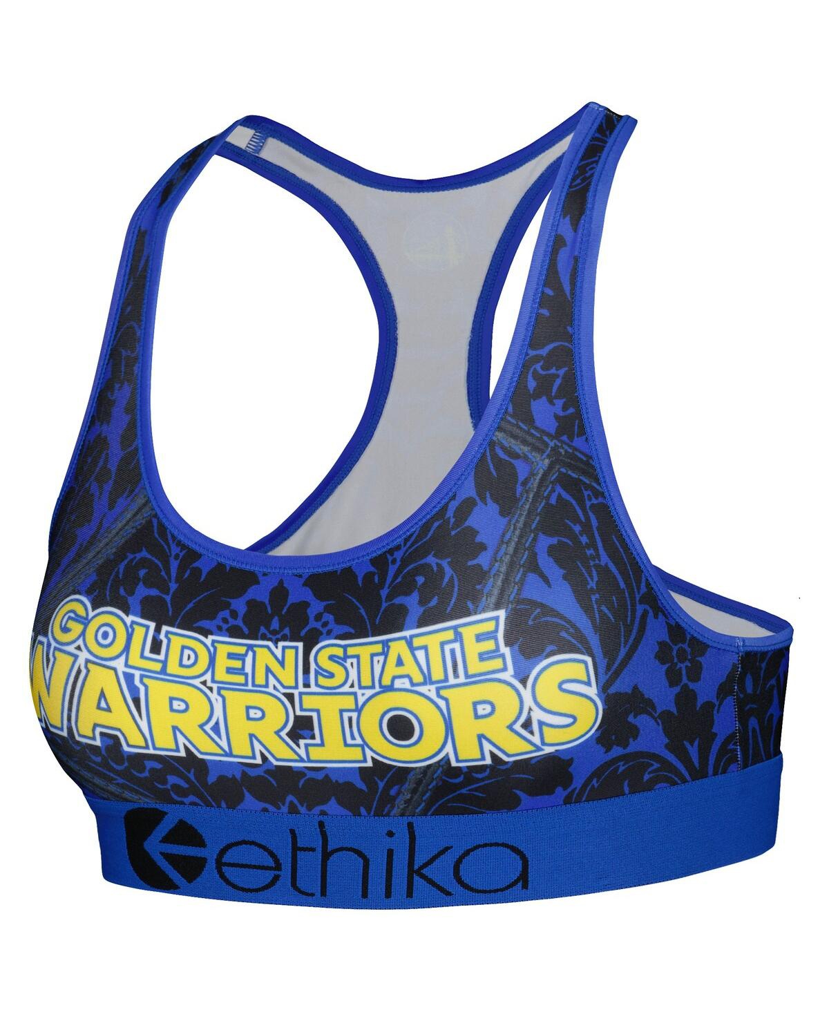 Shop Ethika Women's  Royal Golden State Warriors Racerback Sports Bra