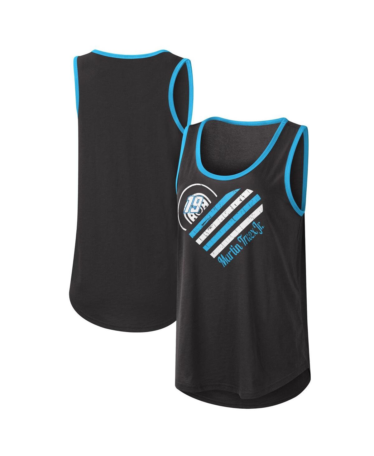 Women's G-iii 4Her by Carl BanksMartin Truex Jr A Game Scoop Neck Tank Top - Black