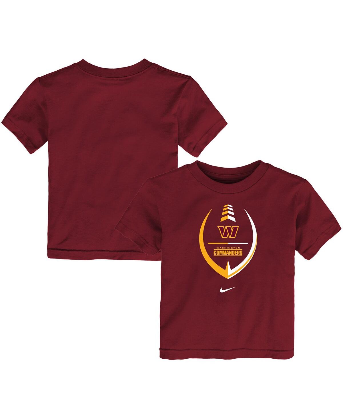 Shop Nike Toddler Boys And Girls  Burgundy Washington Commanders Football Wordmark T-shirt