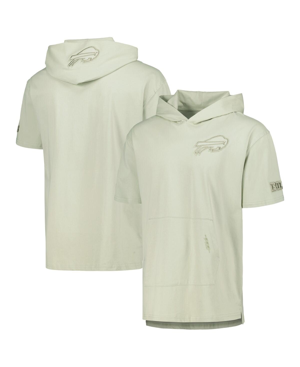 Pro Standard Men's  Light Green Buffalo Bills Neutrals Short Sleeve Pullover Hoodie In Light Green