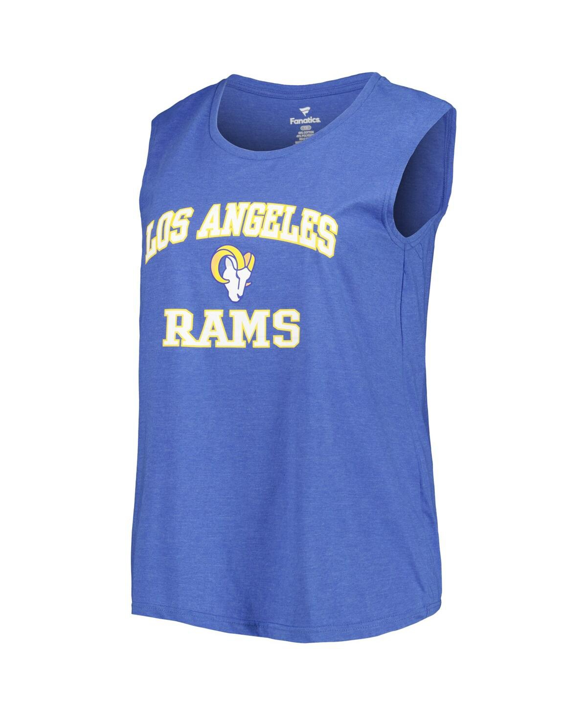 Fanatics Branded Royal Los Angeles Rams Plus Size Tank Top In Royal