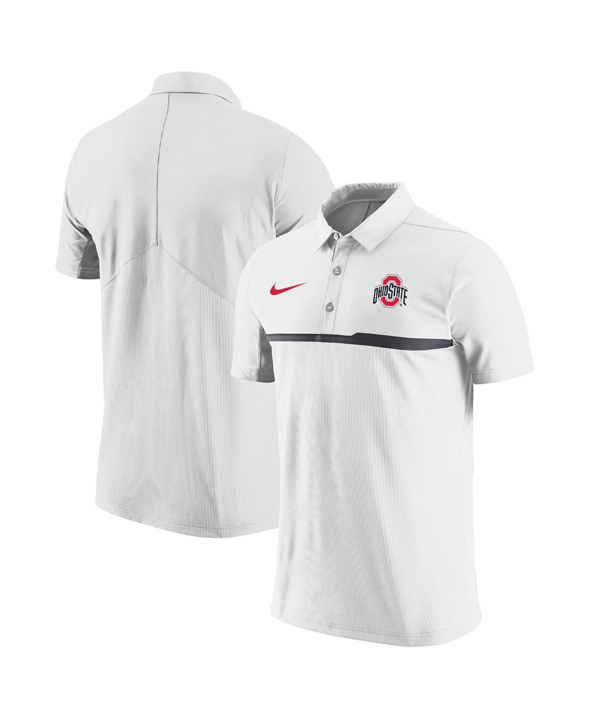 Nike Men's  White Ohio State Buckeyes 2023 Coaches Performance Polo Shirt