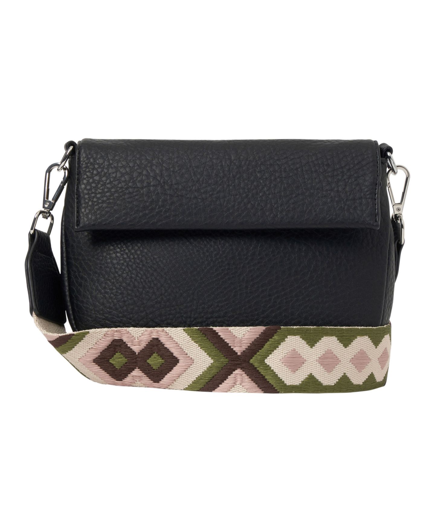 Женская сумка Urban Originals Realism Faux Leather Crossbody, цвет: Чёрный — фото 1