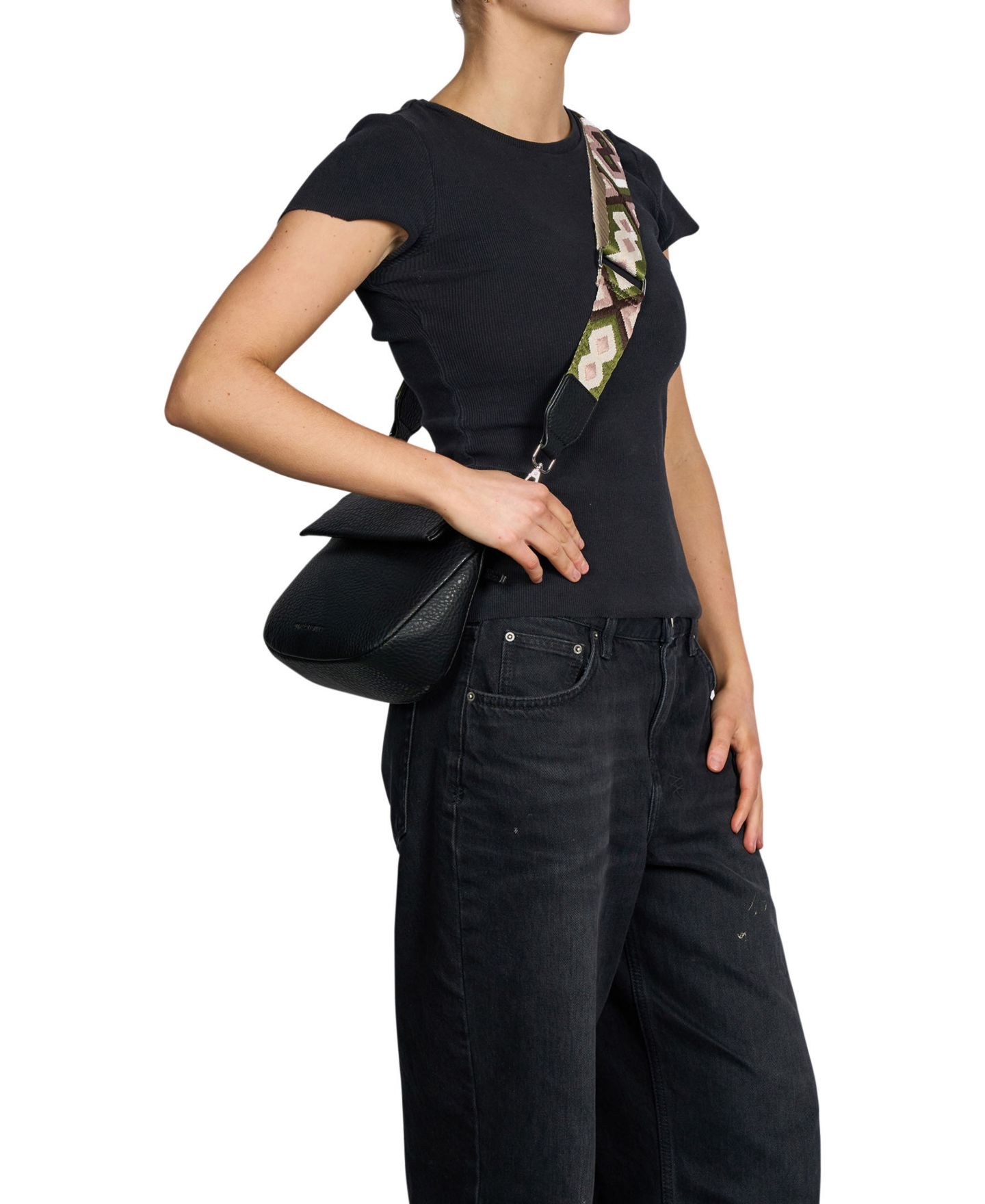 Женская сумка Urban Originals Realism Faux Leather Crossbody, цвет: Чёрный — фото 6