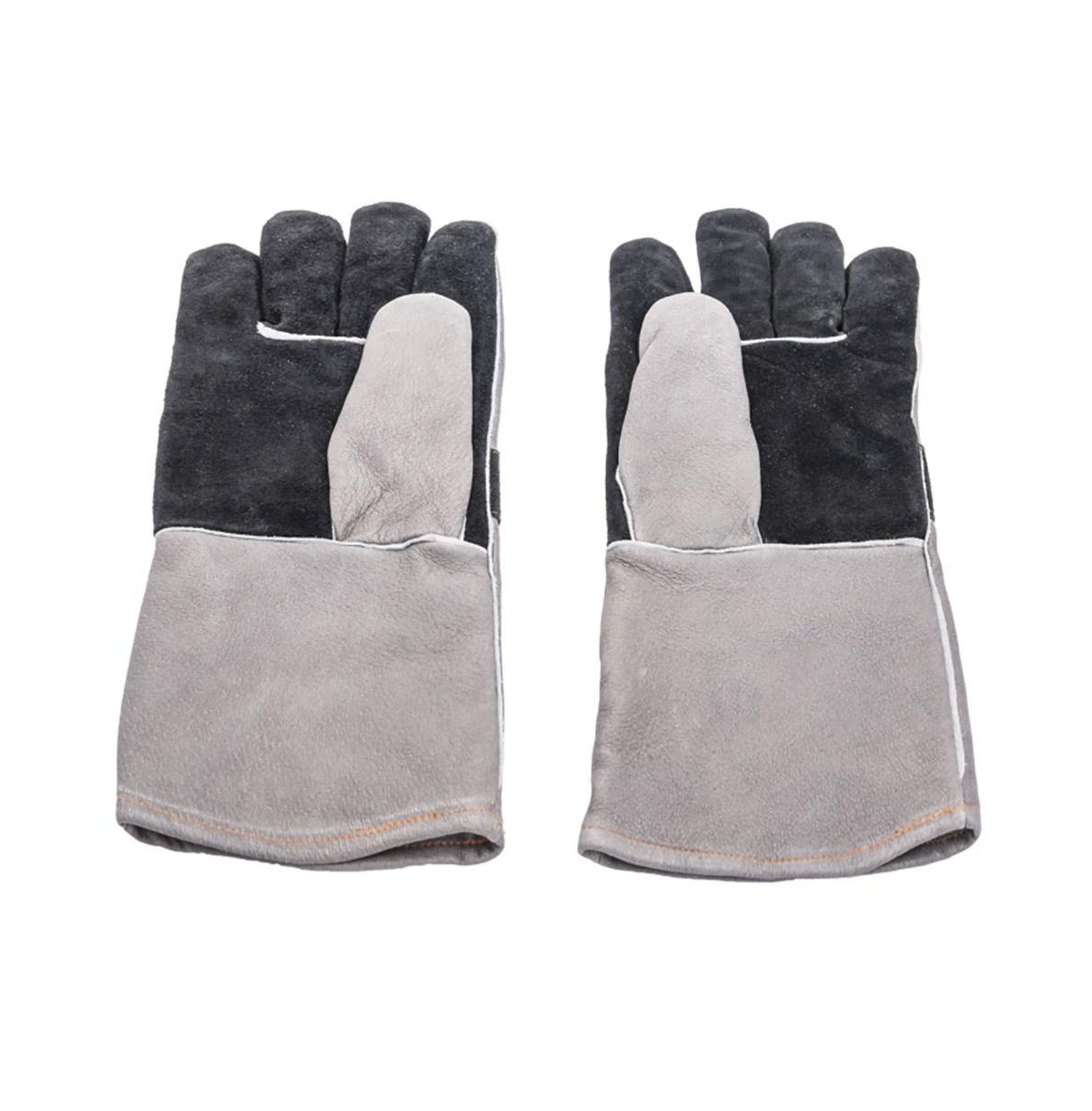 Leather Smoking Gloves - Grey