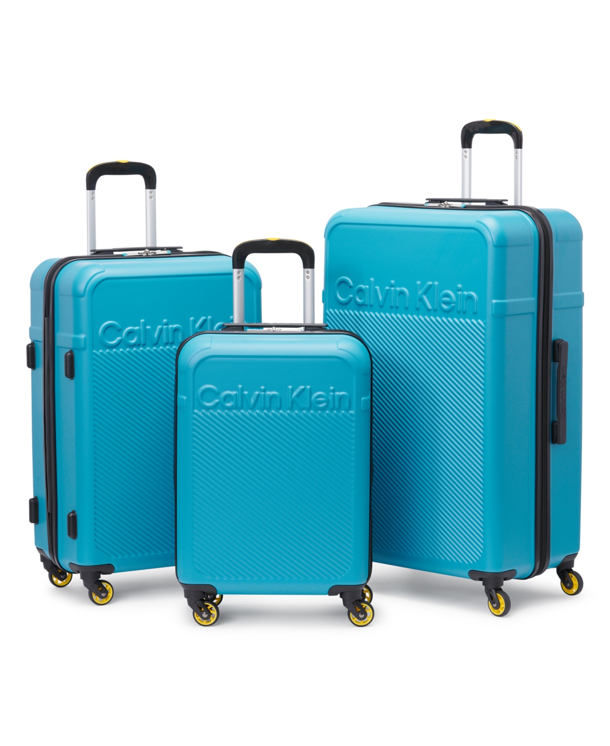 Calvin Klein Expression 3 Piece Luggage Set In Pagoda Blue