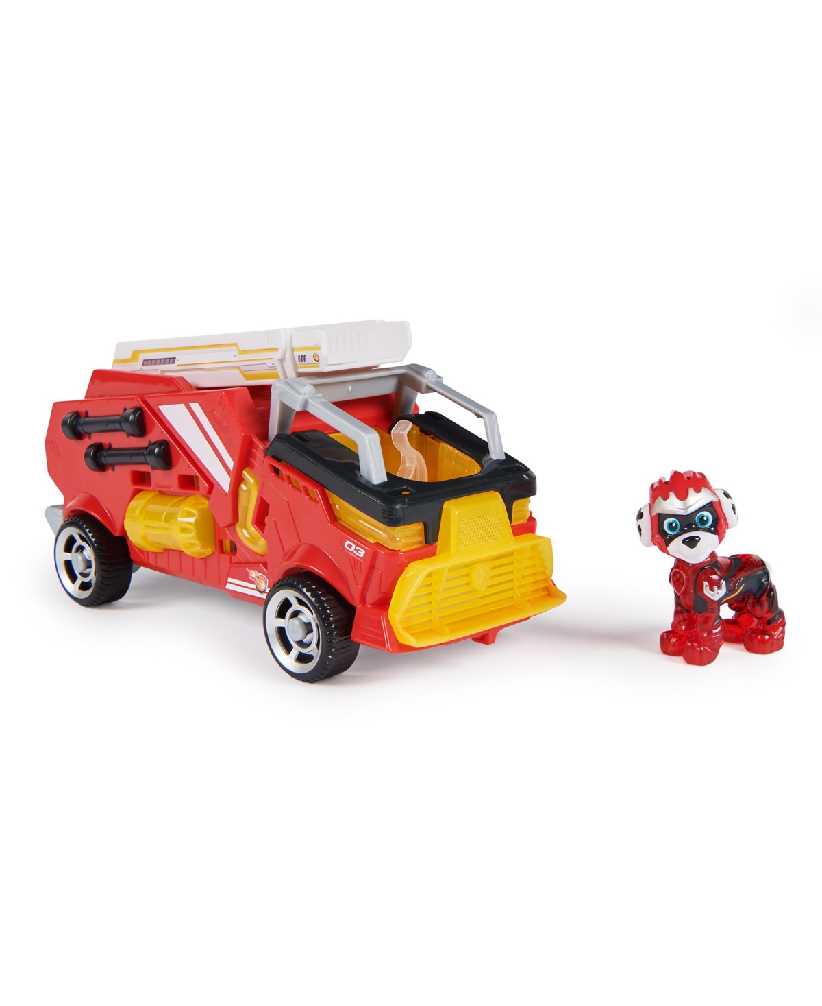 Paw Patrol Kids' - The Mighty Movie, Firetruck Toy With Marshall Mighty Pups Action Figure In No Color