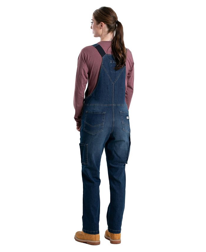 Berne Women's Vintage Washed Flex Denim Bib Overall Macy's