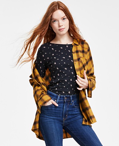 Calvin Klein Jeans Women\'s Monogram Logo Short-Sleeve Iconic T-Shirt -  Macy\'s