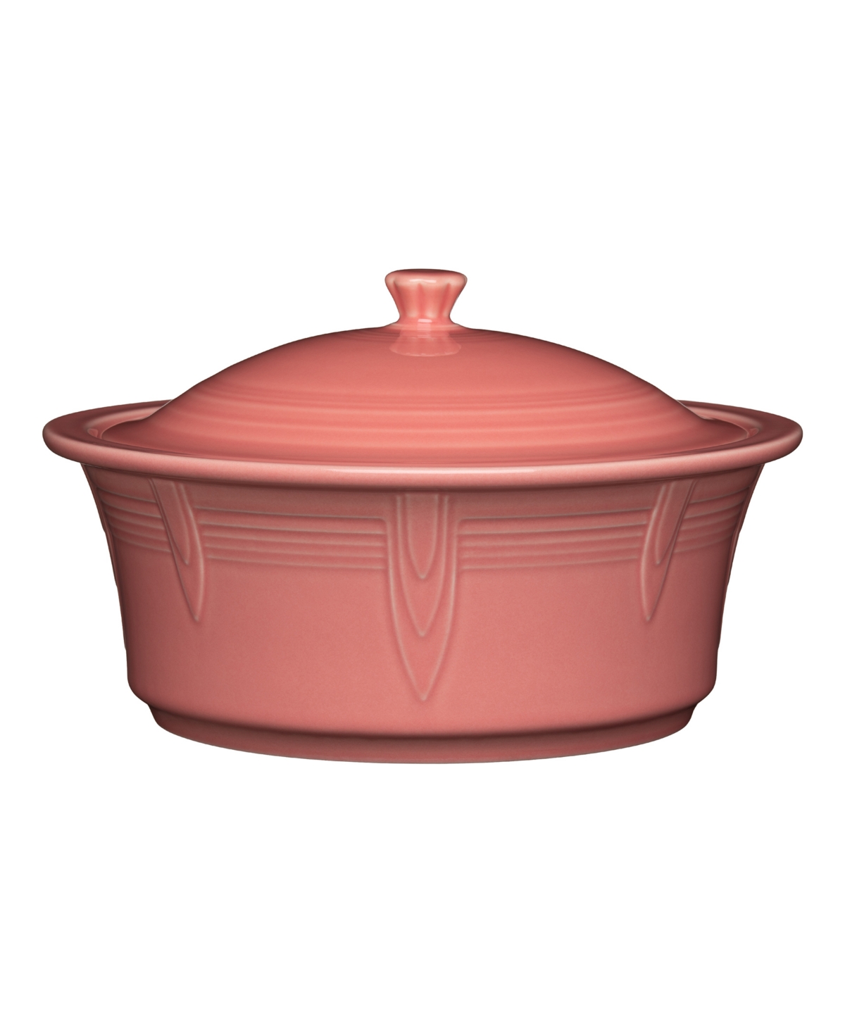 Fiesta Large Covered Casserole 90 Oz. In Peony