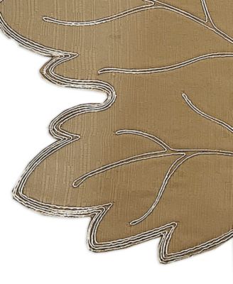 Elrene Metallic Leaf Die Cut Placemat