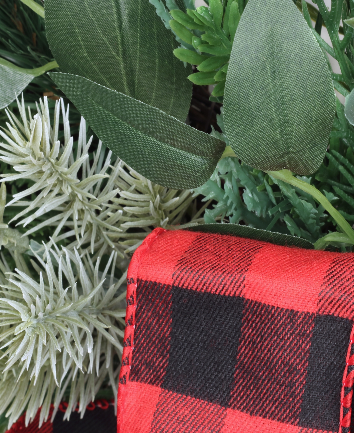 National Tree Company Mixed Pine and Bow Christmas Corner Swags