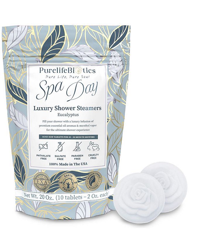 PurelifeBiotics Aromatherapy Shower Steamers, 100 Pure Essential Oils