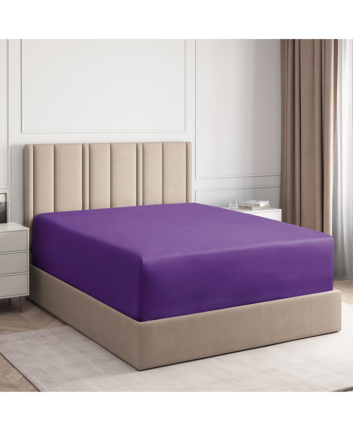 Cgk Unlimited Extra Deep Pocket 18 - 24 Inch Microfiber Fitted Sheet - Extra Long