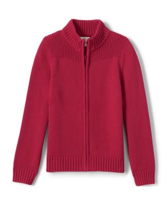 Boys Cotton Modal Zip Front Cardigan Sweater