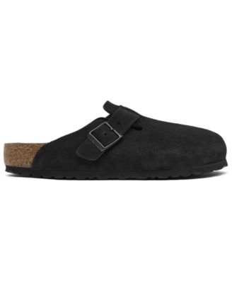 Men's Boston Soft Footbed Suede Leather Clogs from Finish Line