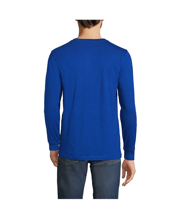 Lands' End Men's SuperT Long Sleeve Henley TShirt Macy's