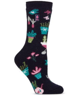 Heat Holders - Women's Julianna Gardening Patterned Crew Socks