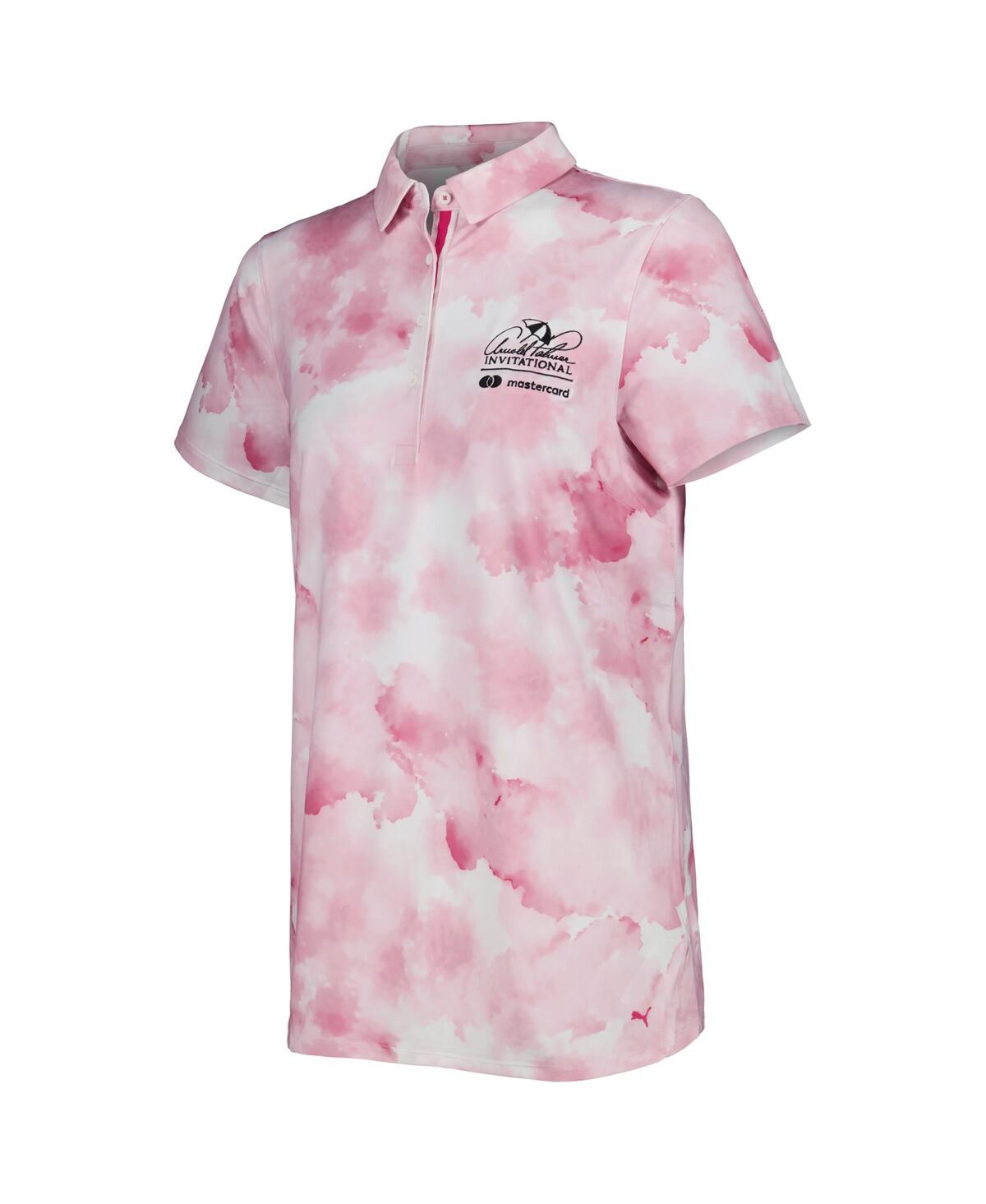 Shop Puma Women's  White Arnold Palmer Invitational Mattr Cloudy Polo Shirt