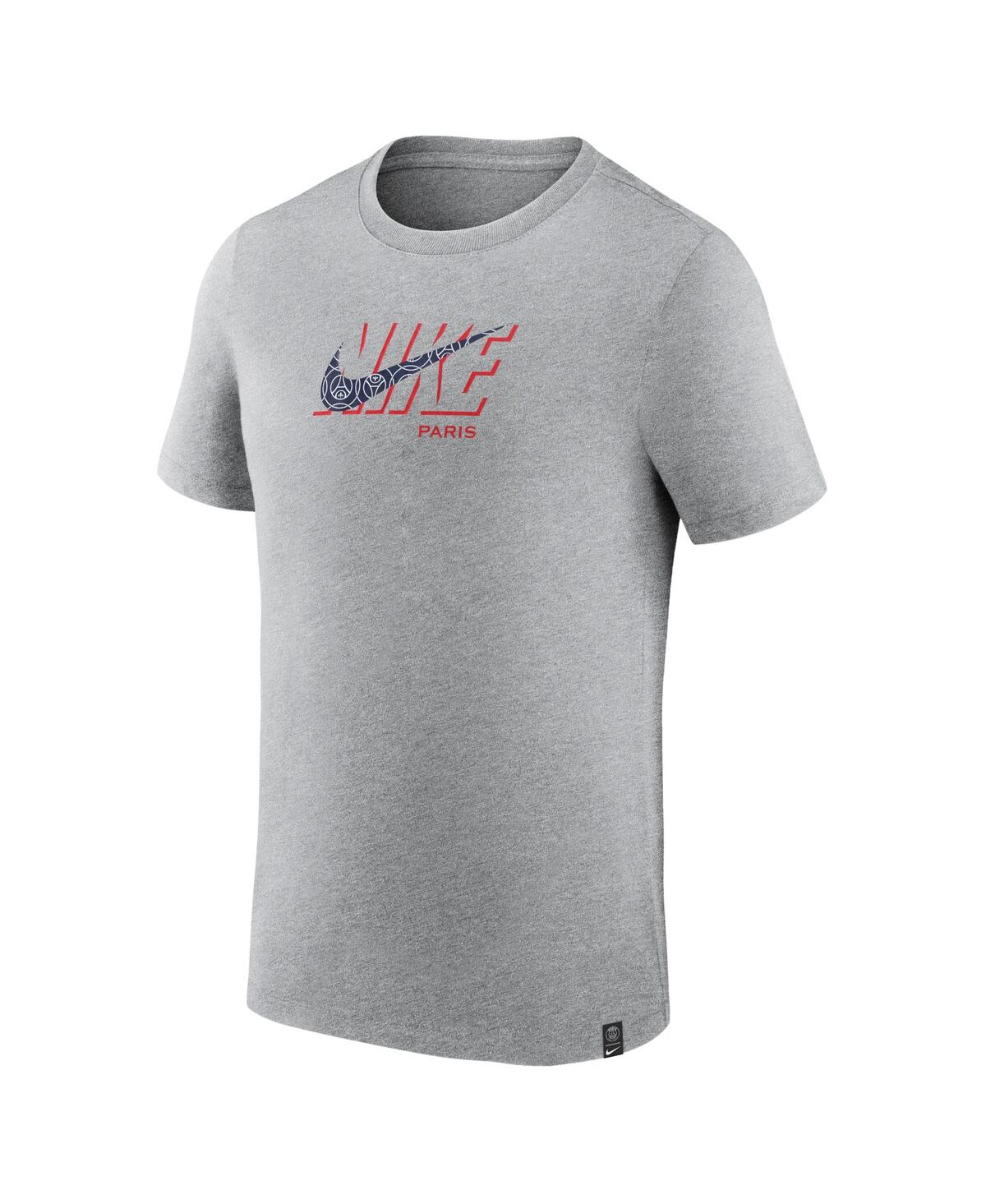 Shop Nike Men's  Black Paris Saint-germain Swoosh Club T-shirt