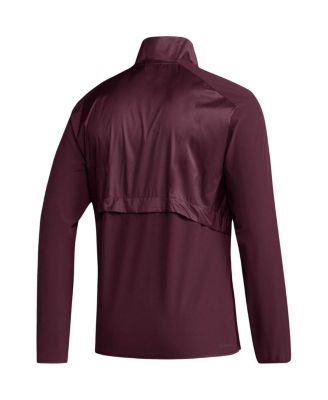 Men's Maroon Arizona State Sun Devils Sideline AEROREADY Raglan Sleeve Quarter-Zip Jacket