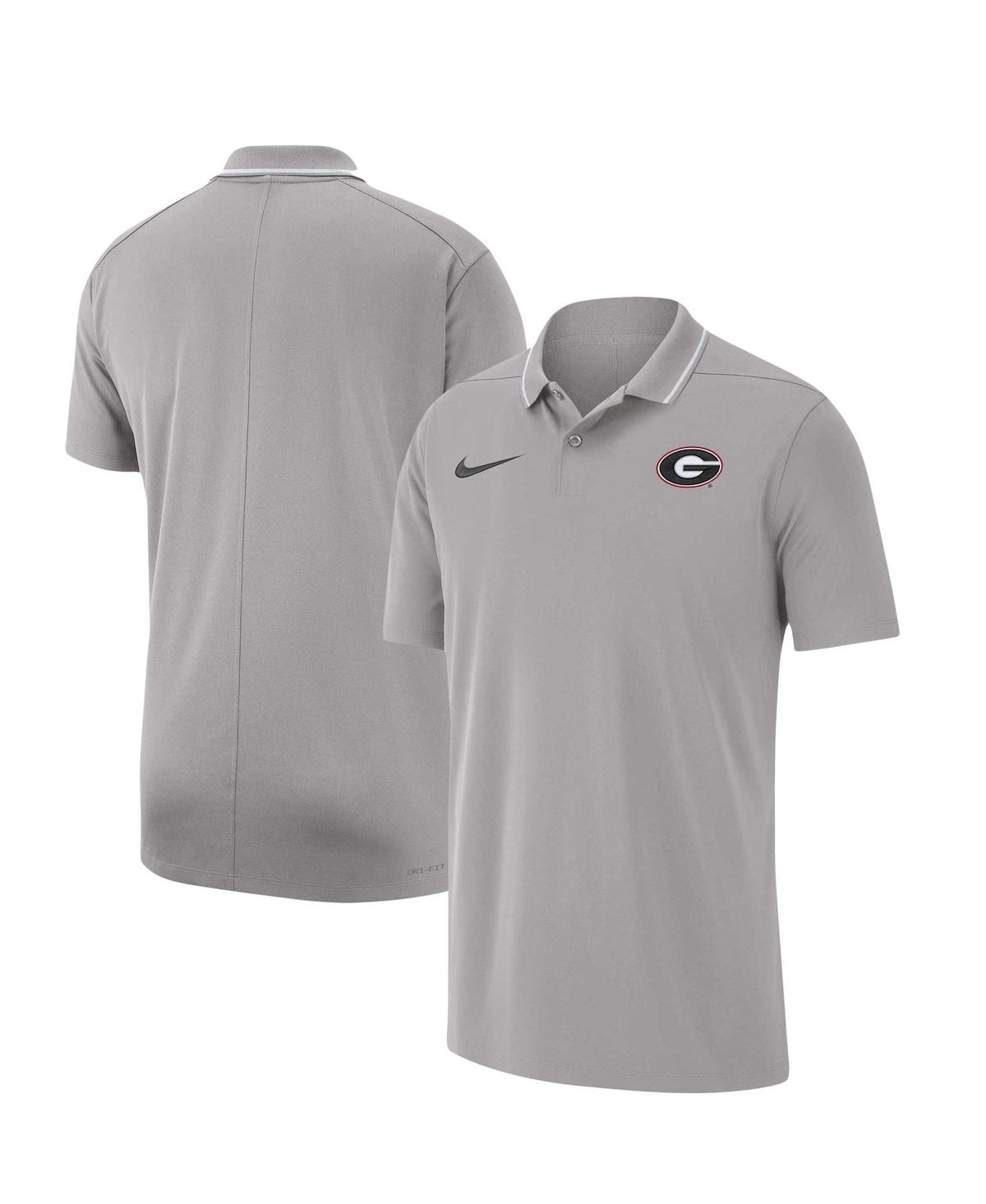 Nike Men's  Gray Georgia Bulldogs 2023 Coaches Performance Polo Shirt