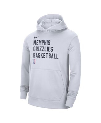 Men's and Women's White Memphis Grizzlies 2023/24 Performance Spotlight On-Court Practice Pullover Hoodie