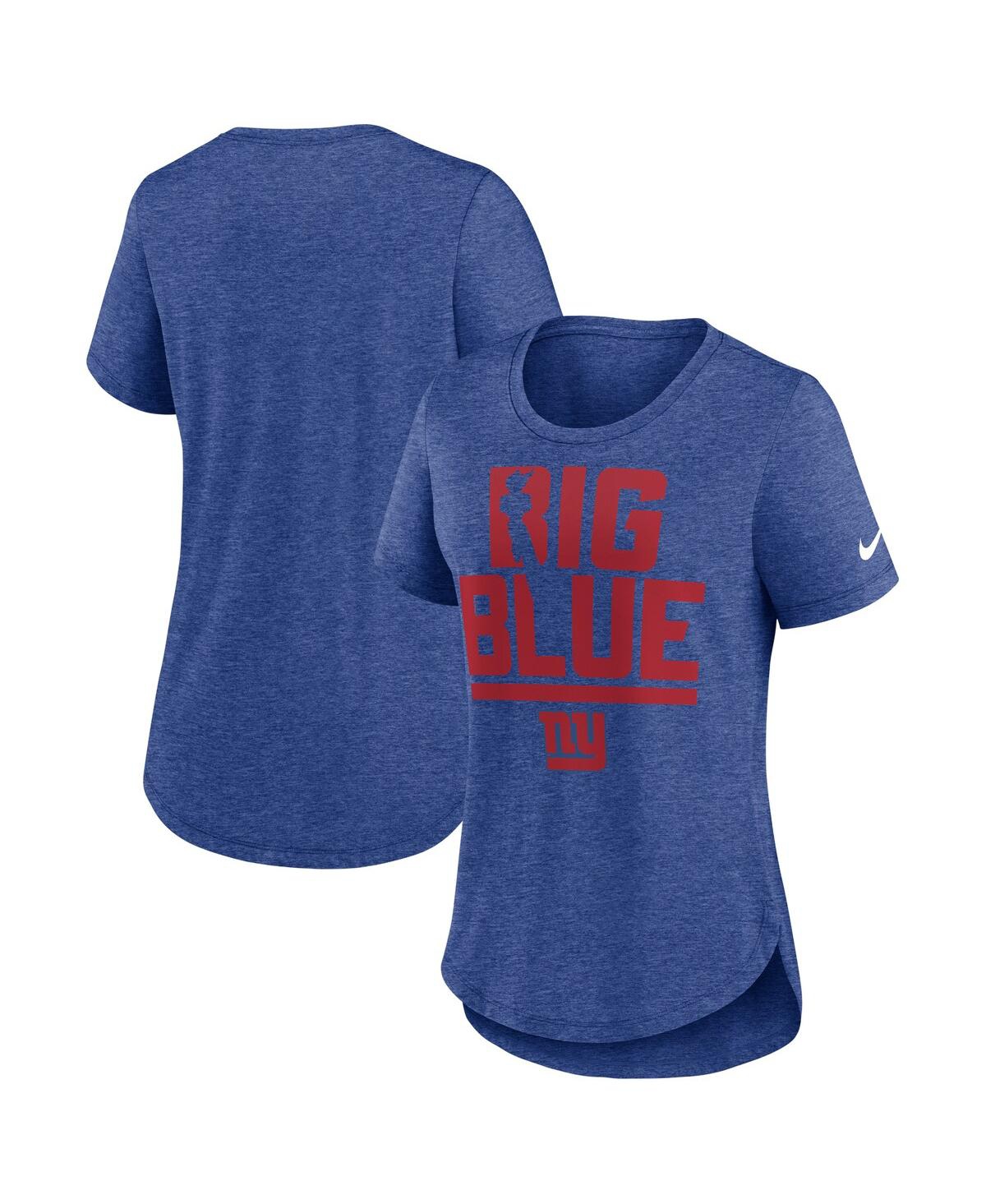Nike Women's Local (nfl New York Giants) T-shirt In Heather Royal