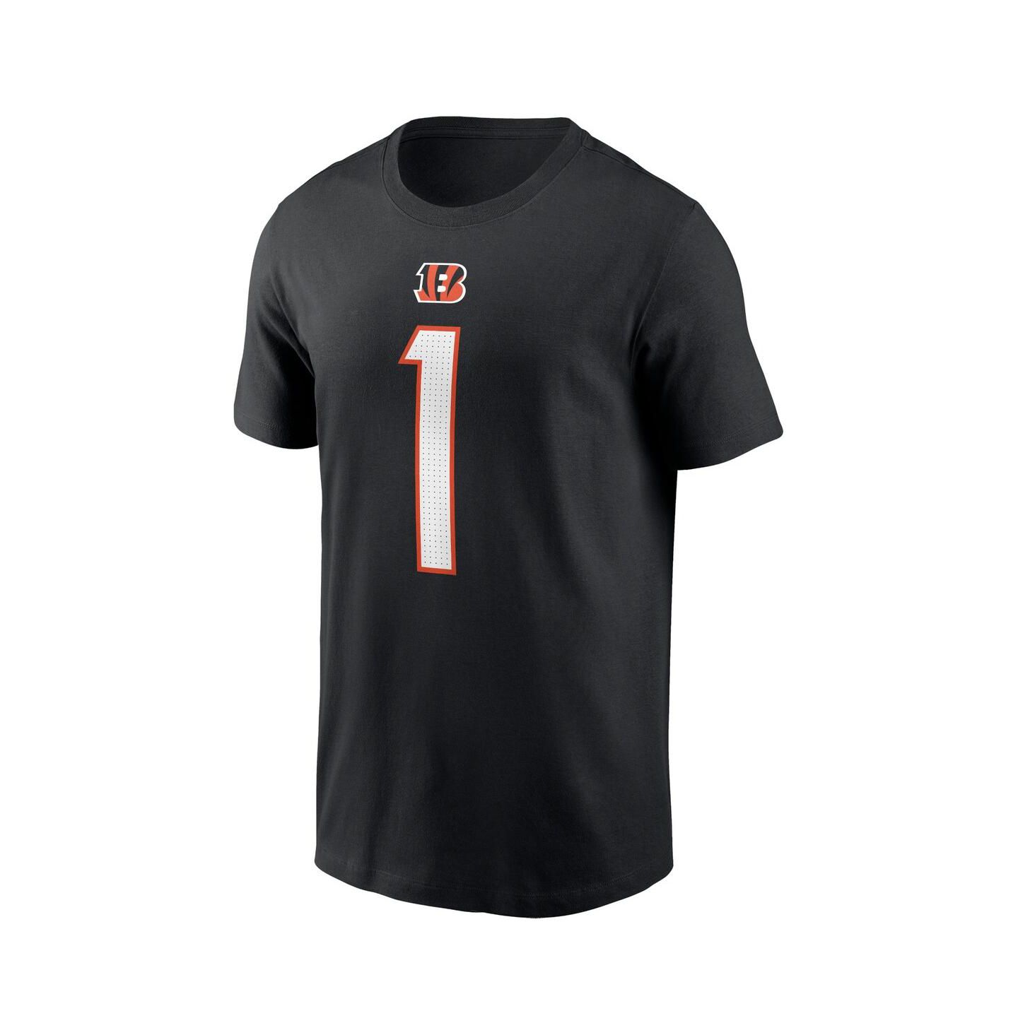 Мужская футболка Nike Ja'Marr Chase Black Cincinnati Bengals Player Name and Number — фото 3