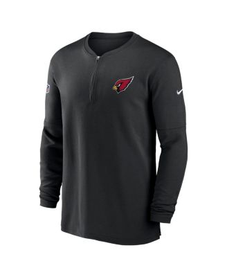 Men's Black Arizona Cardinals 2023 Sideline Performance Long Sleeve Quarter-Zip Top