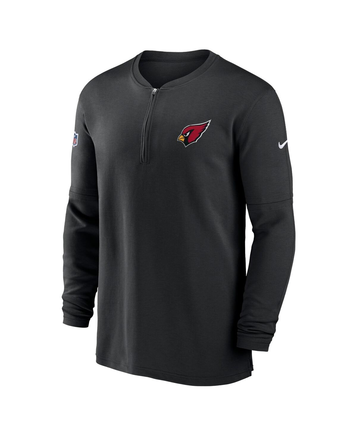 Shop Nike Men's  Black Arizona Cardinals 2023 Sideline Performance Long Sleeve Quarter-zip Top