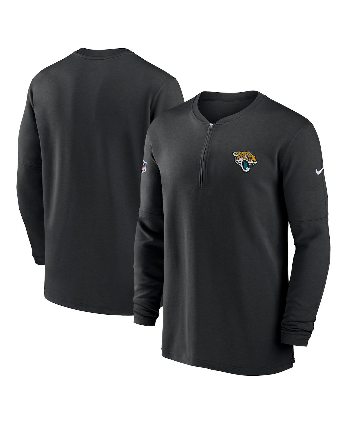 Nike Men's  Black Jacksonville Jaguars 2023 Sideline Performance Long Sleeve Quarter-zip Top