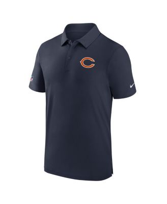 Men's Navy Chicago Bears Sideline Coaches Performance Polo Shirt
