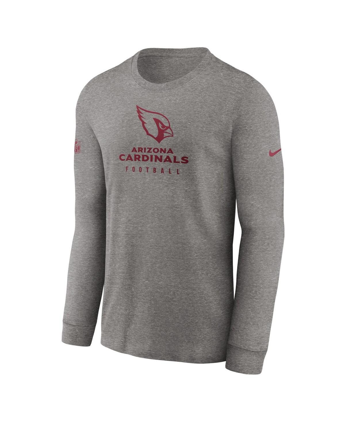 Men's NikeArizona Cardinals Sideline Performance Long Sleeve T-shirt - Heather Gray