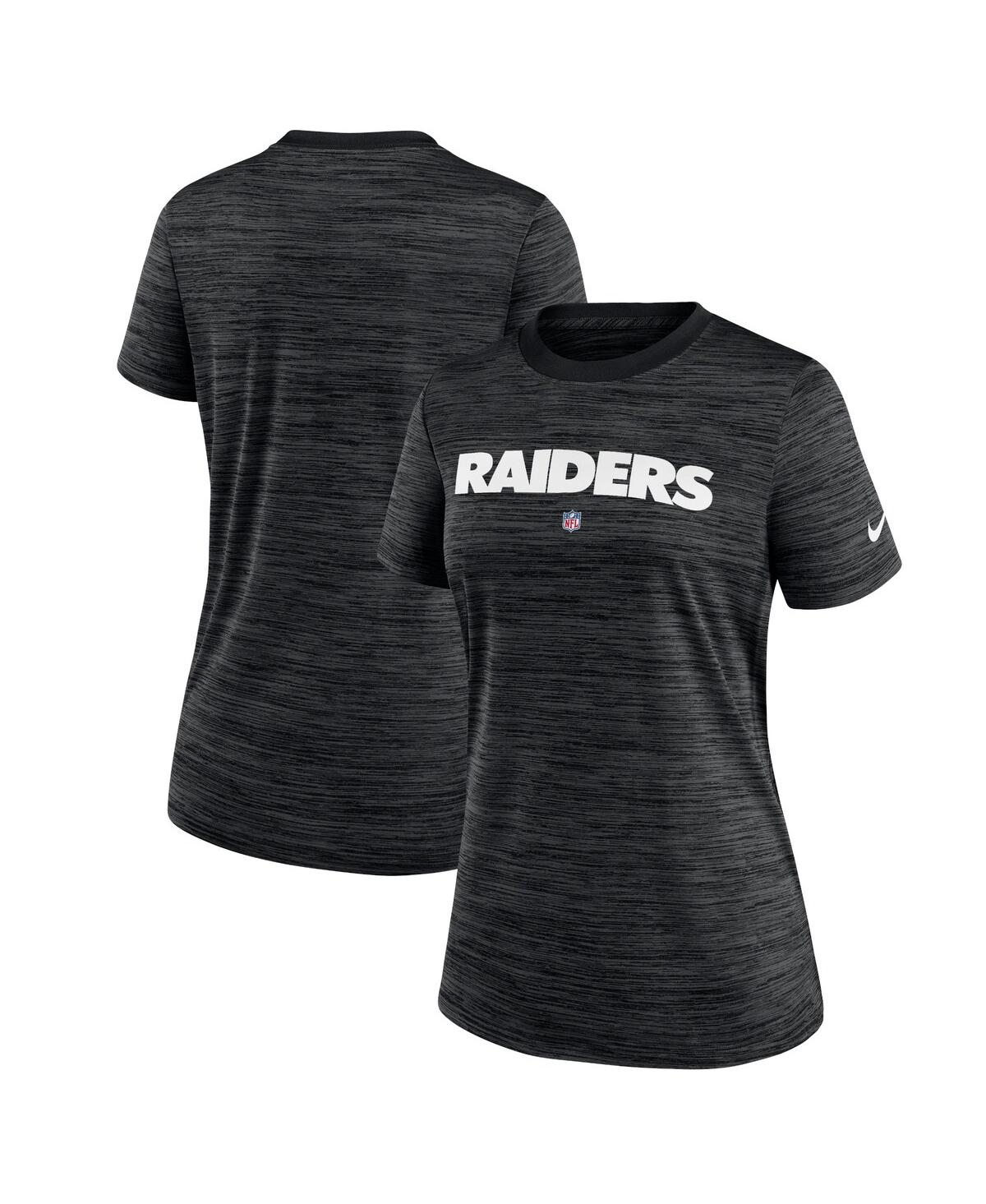 Nike Women's  Black Las Vegas Raiders Sideline Velocity Performance T-shirt