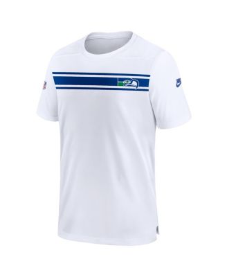 Men's White Seattle Seahawks Throwback Sideline Coaches Performance T-shirt
