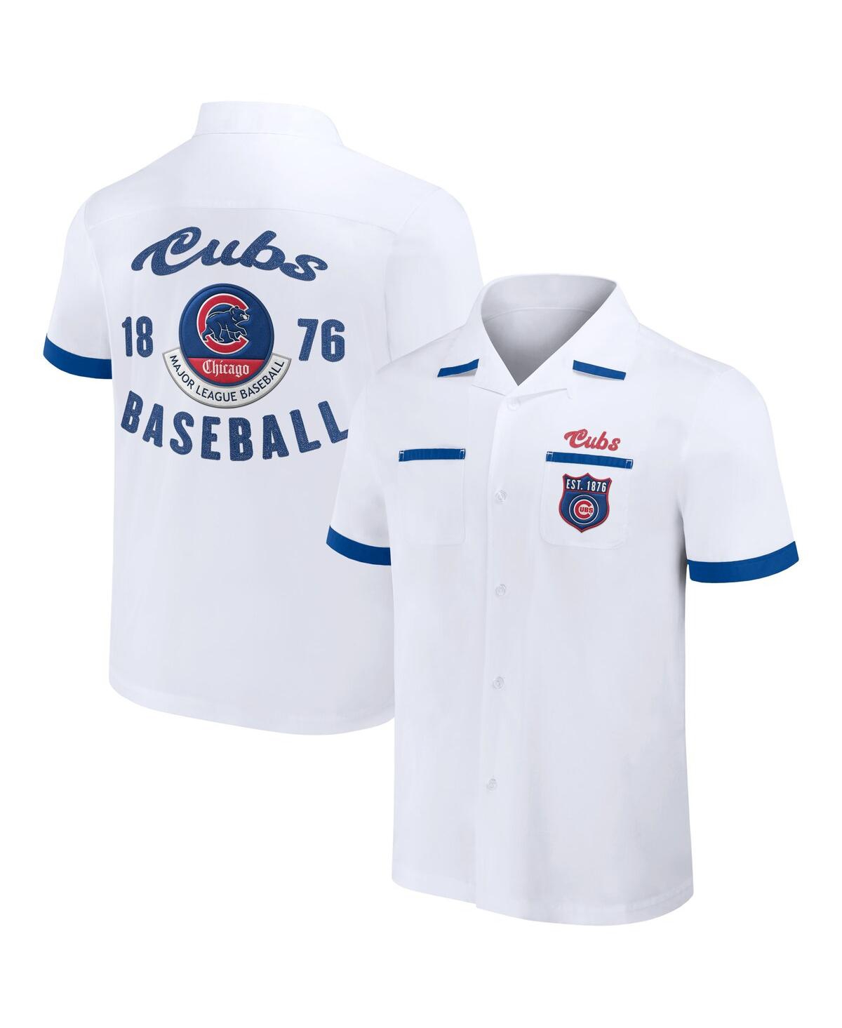Shop Fanatics Men's Darius Rucker Collection By  White Chicago Cubs Bowling Button-up Shirt