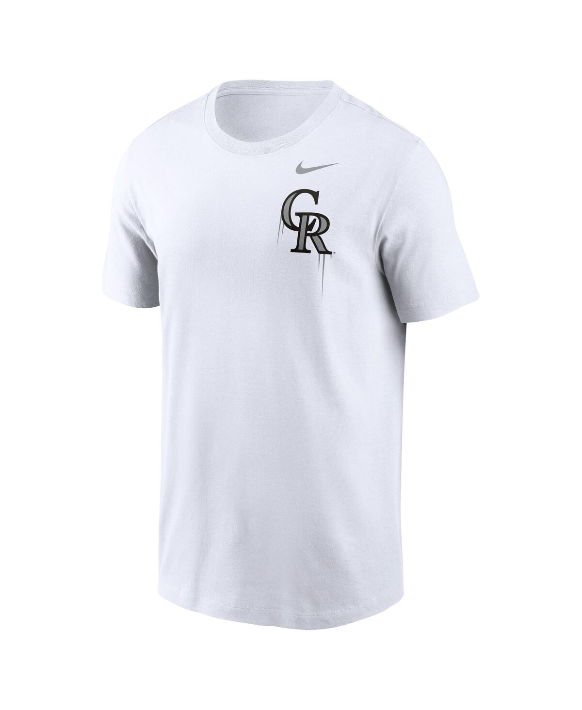 Shop Nike Men's  White Colorado Rockies Mile High Hometown T-shirt
