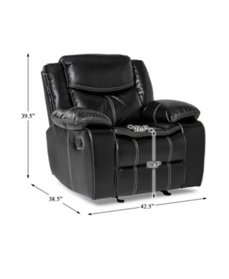 White Label Veloce 43" Glider Reclining Chair