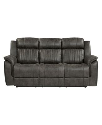 White Label Lola 84" Double reclining sofa