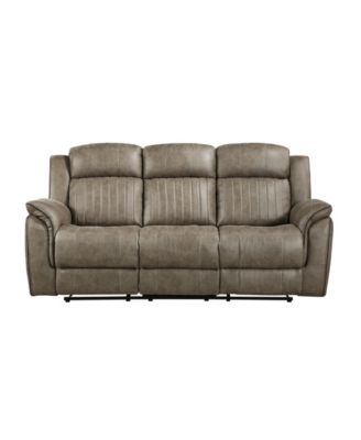 White Label Lola 84" Double reclining sofa