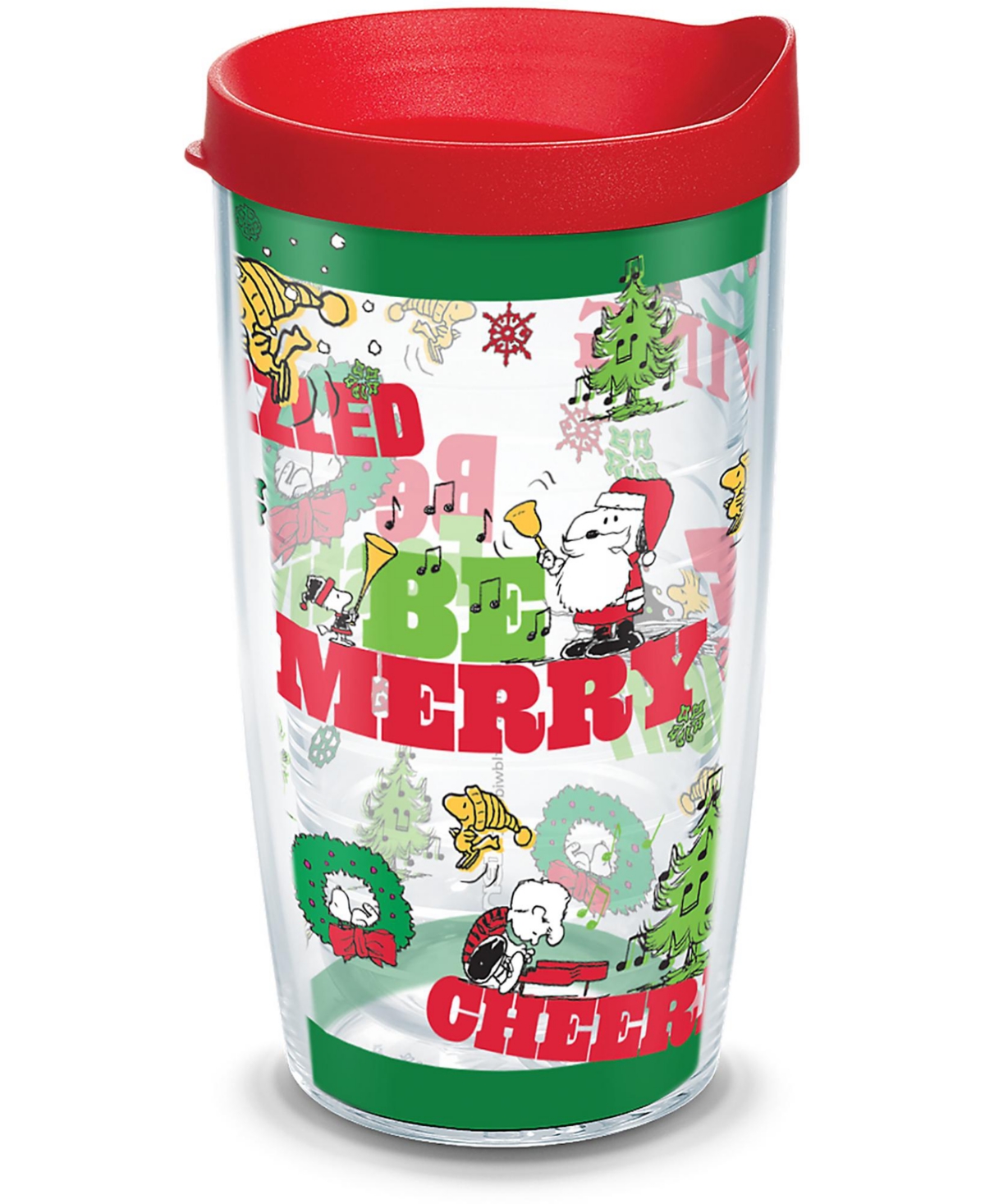 Tervis Tumbler Tervis Peanuts - Christmas Holiday Be Merry Made In Usa Double Walled Insulated Tumbler Travel Cup K In Open Miscellaneous