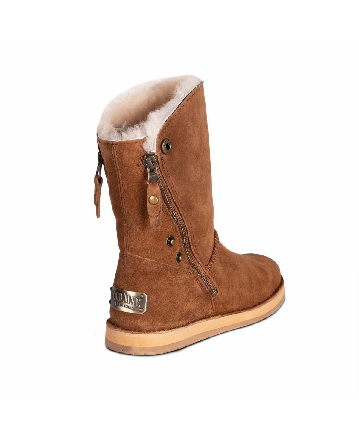 Cloud Nine Sheepskin Ladies Trixie Stylish Comfy Zipper Boots