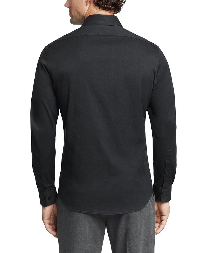 Calvin Klein Men's Washed Denim Stretch Slim Fit Dress Shirt Macy's