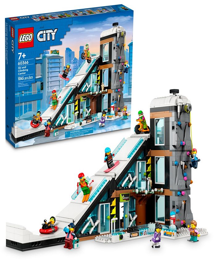 LEGO® City Ski and Climbing Center Building Toy Set, for Kids and Ski