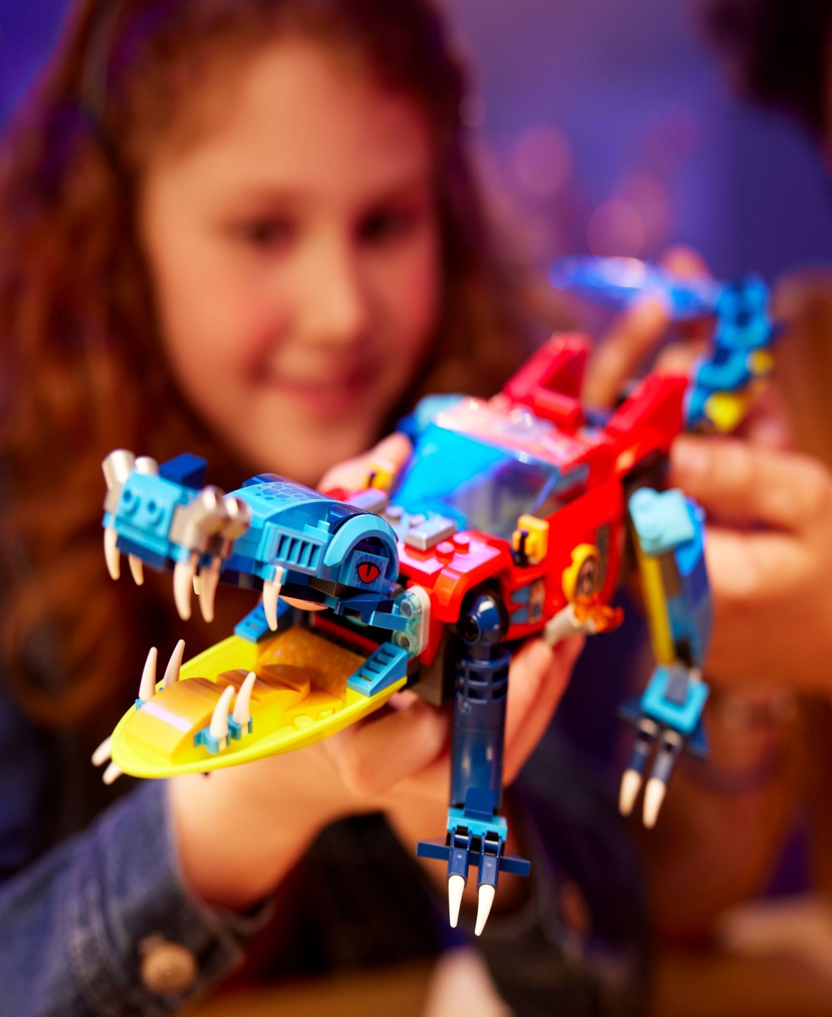 Shop Lego Dreamzzz 71458 Crocodileâ Car Toy Building Set In Multicolor