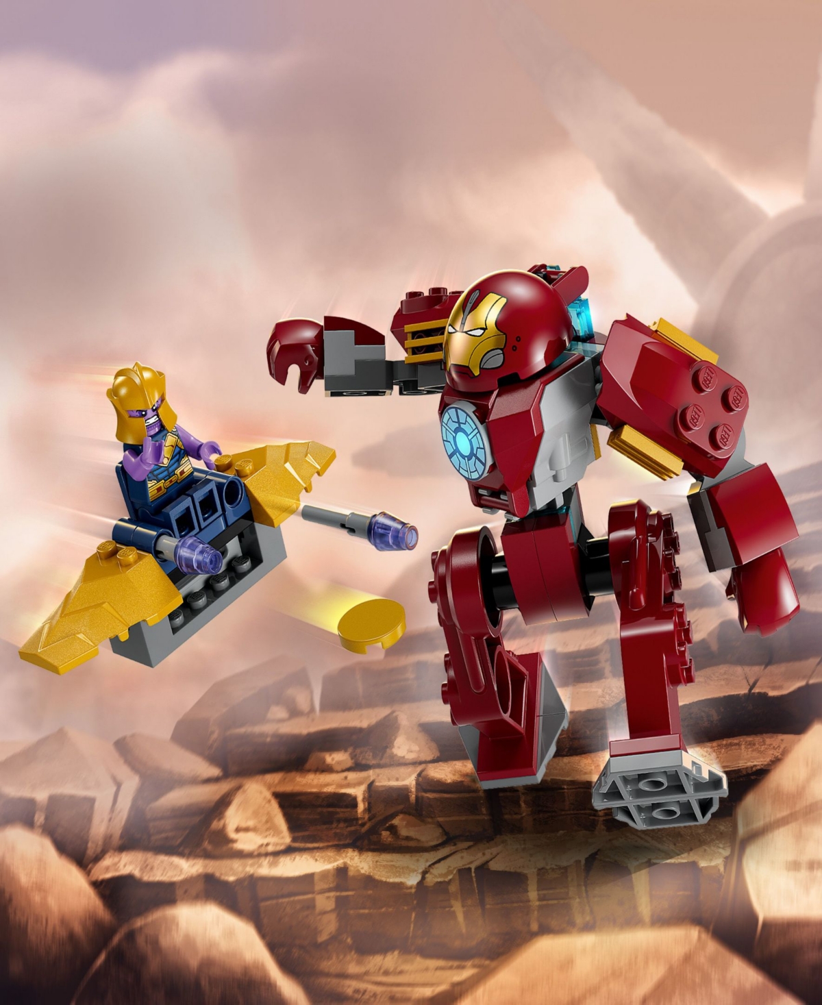 Shop Lego Super Heroes Marvel 76263 Iron Man Hulkbuster Vs.â Thanos Toy Building Set In Multicolor